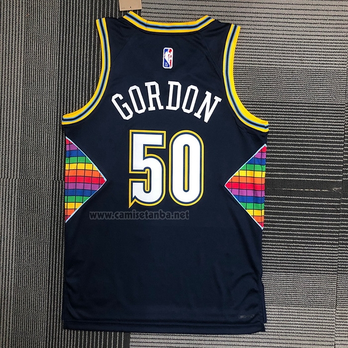 Camiseta Denver Nuggets Aaron Gordon #50 Ciudad 2021-22 Azul